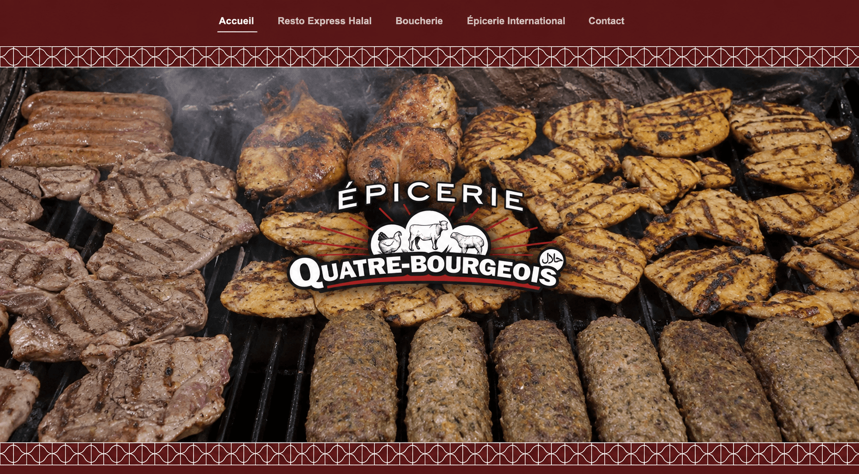 Aperçu du site de Épicerie Quatre-Bourgeois